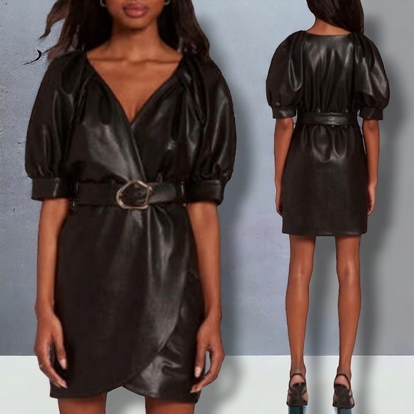 Amanda Uprichard Dresses & Skirts - NWT Amanda Uprichard Durand Faux Leather Dress in Black Size Women's XS $224